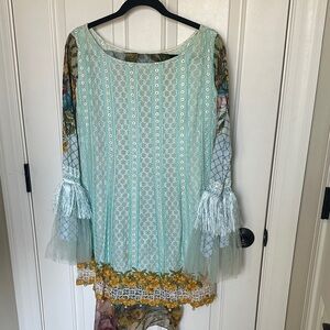 Pakistani clothes- Saira Rizwan Lawn with Bell Sleeves